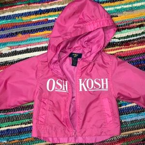 EUC💕👧🏼OshKosh Pink Rain Jacket, 12Mnth